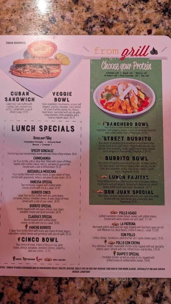 Elvallarta Mexexpress - Waxhaw, NC menu_pic