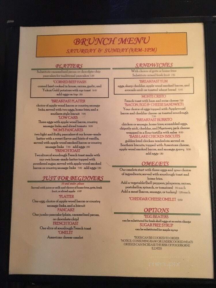 Bass Lake Draft House - Holly Springs, NC menu_pic