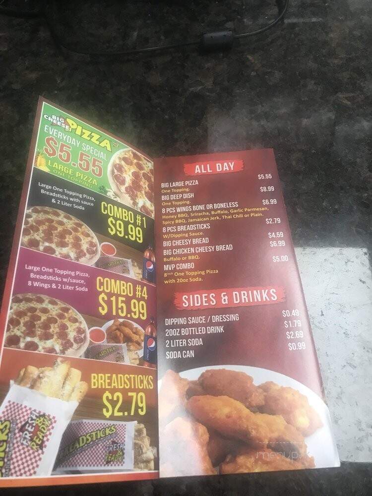 Big Cheese Pizza - Raleigh, NC menu_pic
