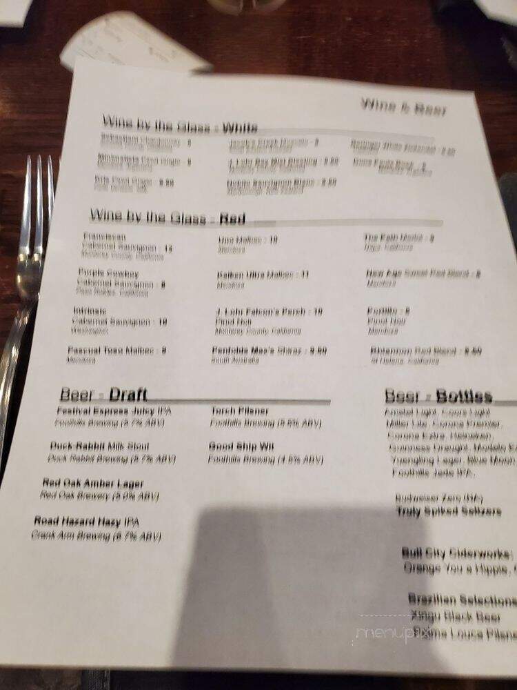 Brasa - Raleigh, NC menu_pic