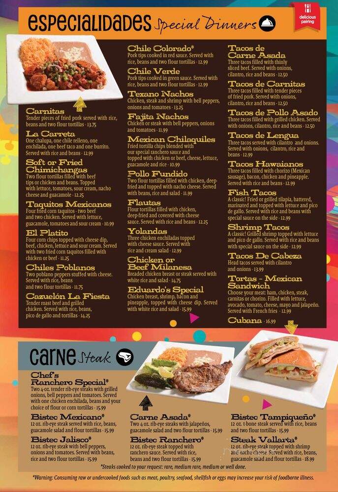 Fiesta Mexicana - Raleigh, NC menu_pic