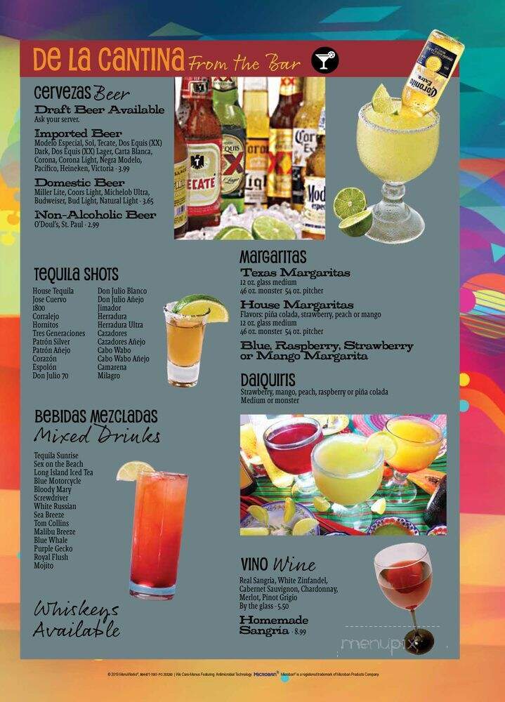 Fiesta Mexicana - Raleigh, NC menu_pic