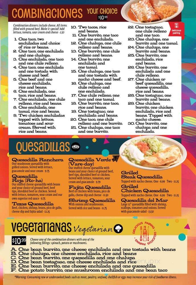 Fiesta Mexicana - Raleigh, NC menu_pic