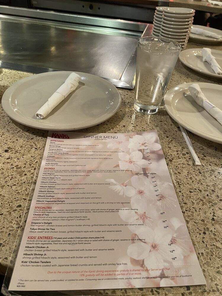 Kanki Japanese House Of Steaks - Raleigh, NC menu_pic
