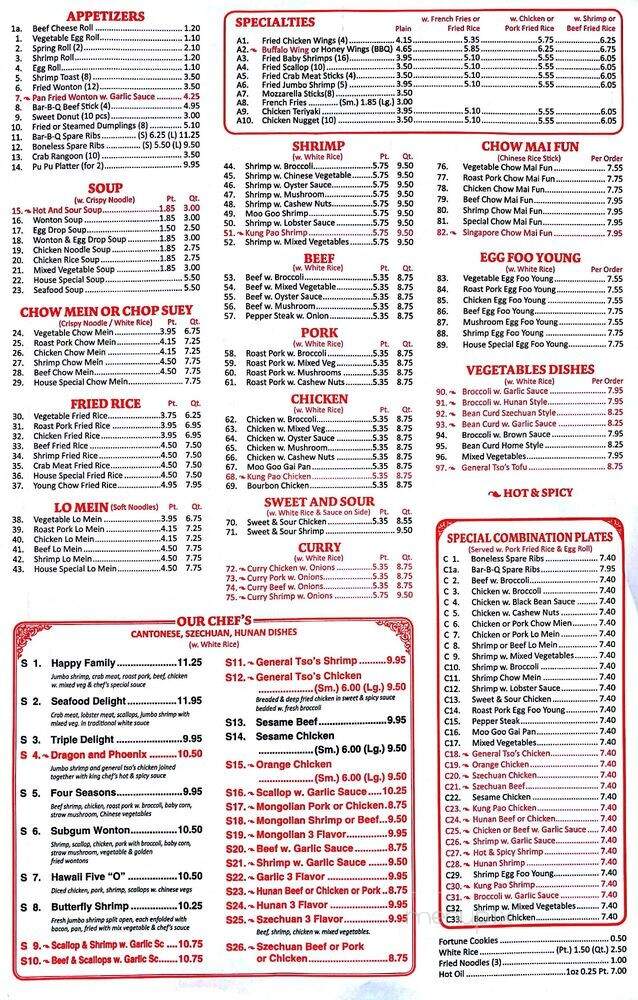 King Chef - Raleigh, NC menu_pic