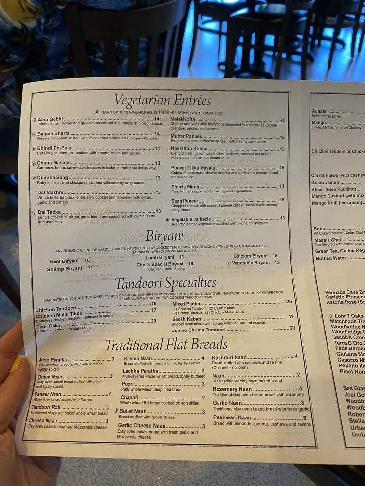 Zeera Indian Restaurant - Fuquay Varina, NC menu_pic