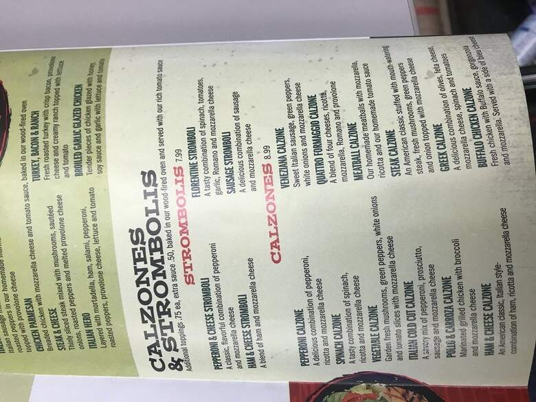 Stromboli's Express - Raleigh, NC menu_pic