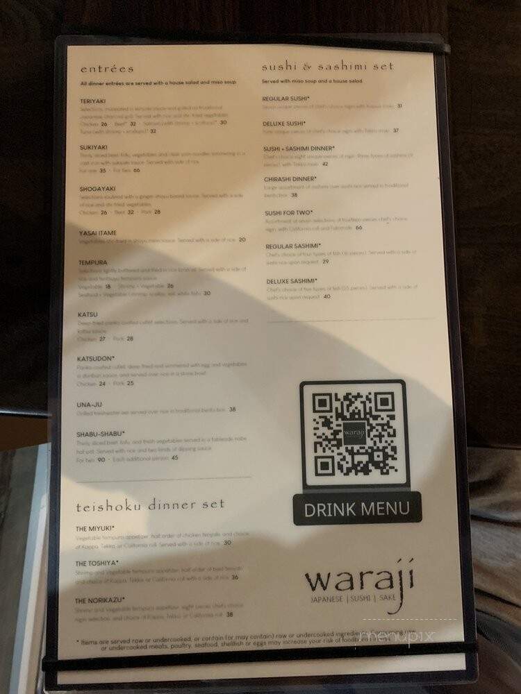 Waraji Japanese Restaurant - Raleigh, NC