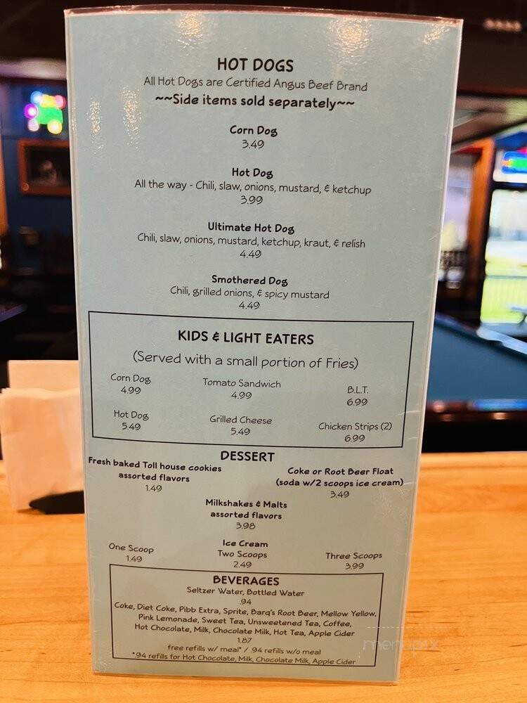 Country Retreat Family Blrds - Boone, NC menu_pic
