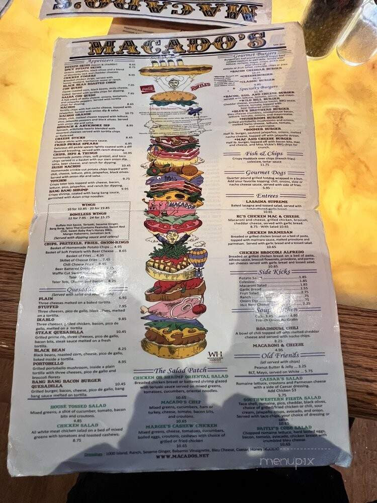 Macado's - Boone, NC menu_pic