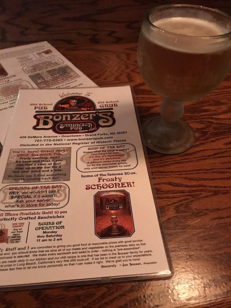 Bonzer's Sandwich Pub - Grand Forks, ND