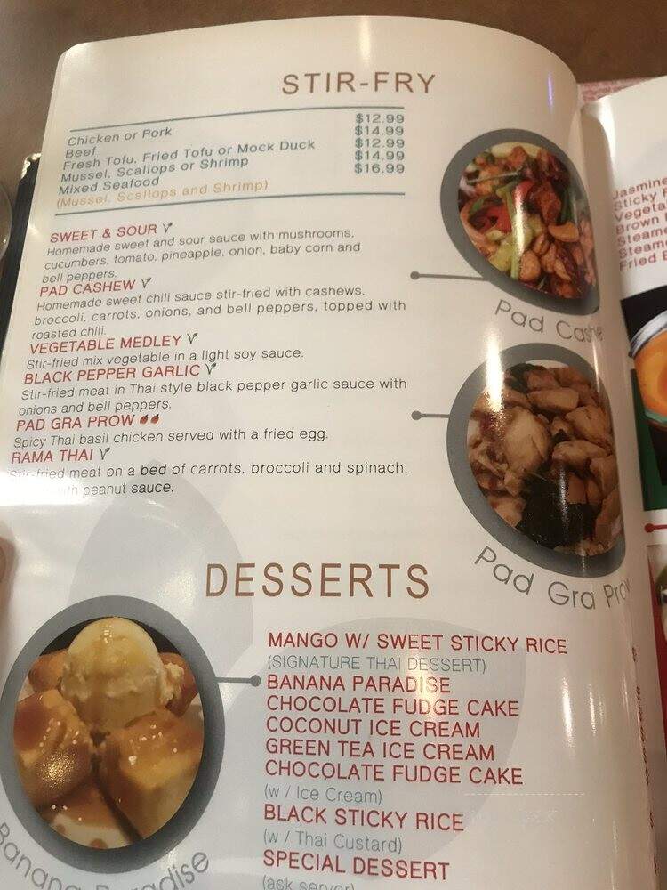 Leela Thai Cuisine - Fargo, ND menu_pic