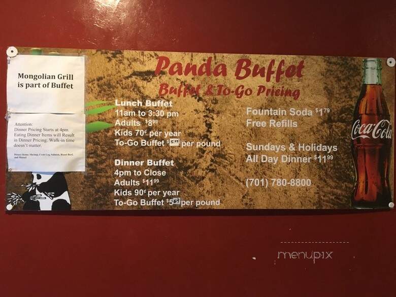 Panda Restaurant - Grand Forks, ND menu_pic