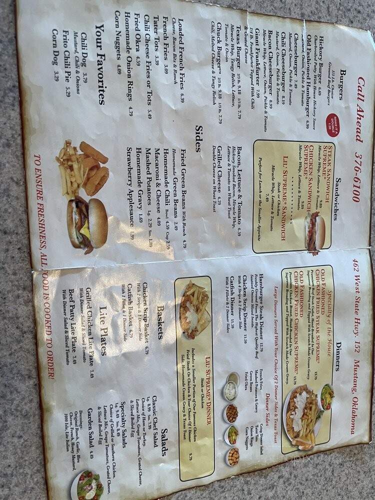 Del Rancho - Mustang, OK menu_pic