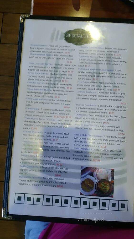 Cafe Davinci - Enid, OK menu_pic