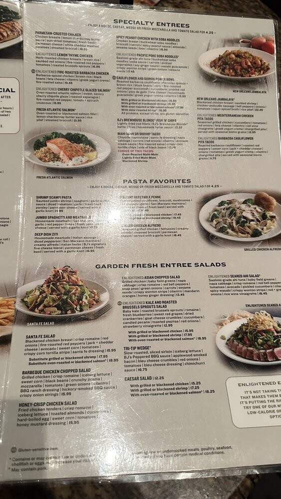 B J's Restaurant - Norman, OK menu_pic