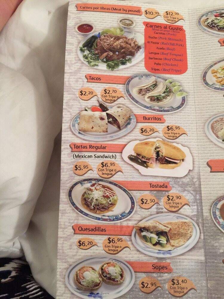 Carnitas & Tacos El Tarasco - Oklahoma City, OK menu_pic