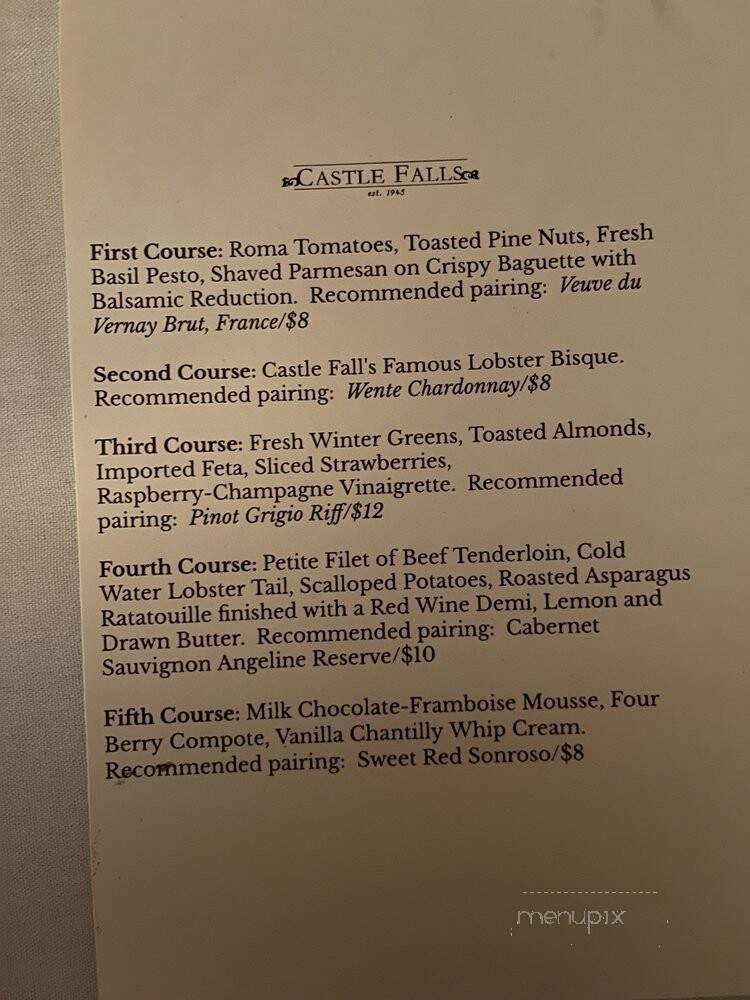 Castle Falls Restaurant & Spcl - Oklahoma City, OK menu_pic
