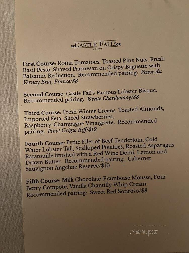 Castle Falls Restaurant & Spcl - Oklahoma City, OK menu_pic