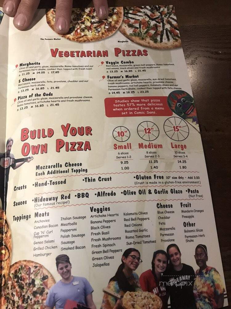 Hideway Pizza - Warr Acres, OK menu_pic