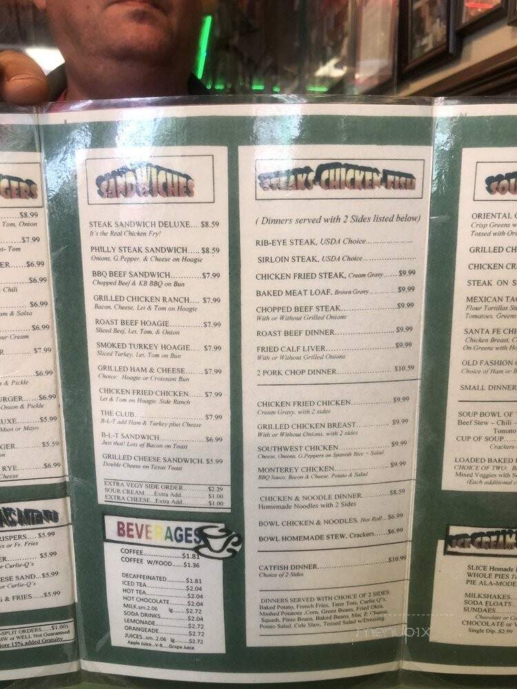 Kumback Lunch - Perry, OK menu_pic