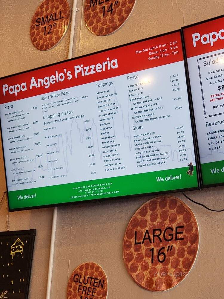 Papa Angelo's Pizzeria - Oklahoma City, OK