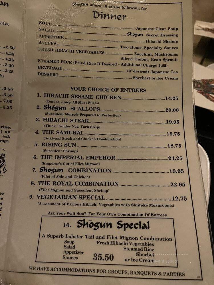 Shogun Steakhouse Of Japan - Oklahoma City, OK