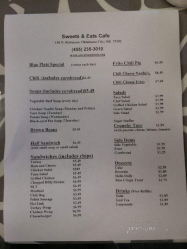 Sweets & Eats - Oklahoma City, OK menu_pic
