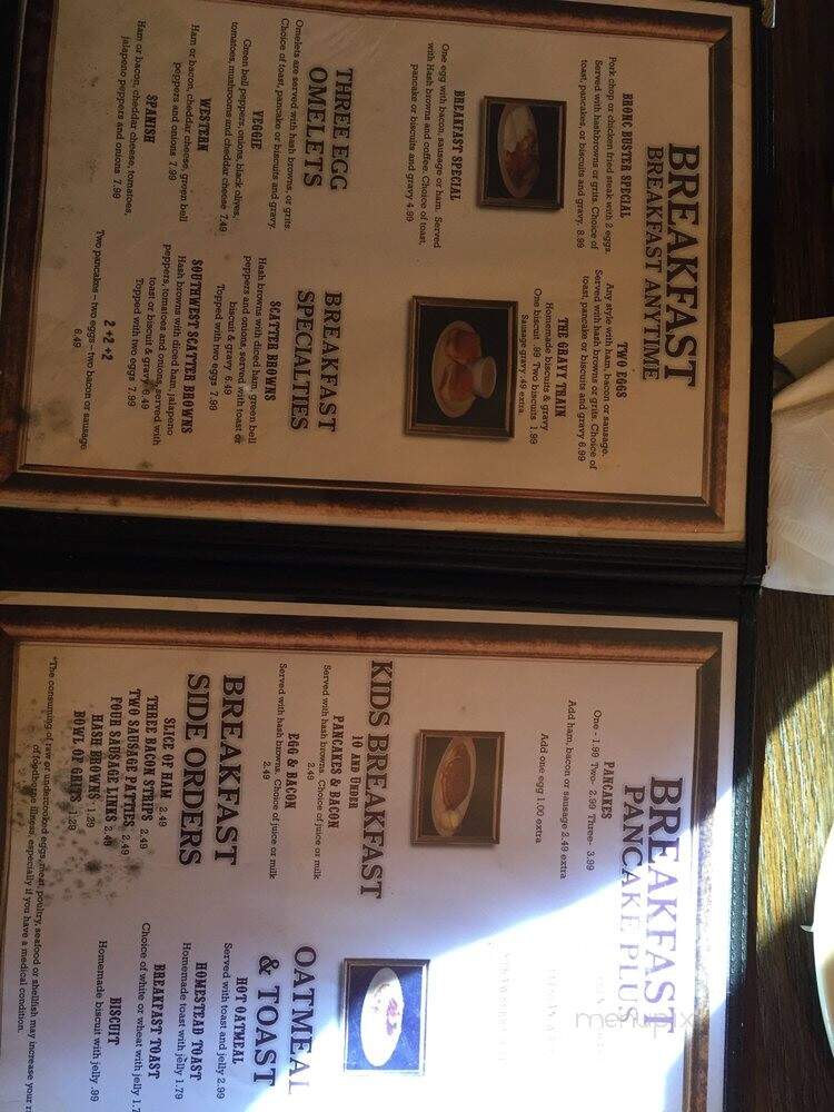 Homestead Restaurant - Cushing, OK menu_pic