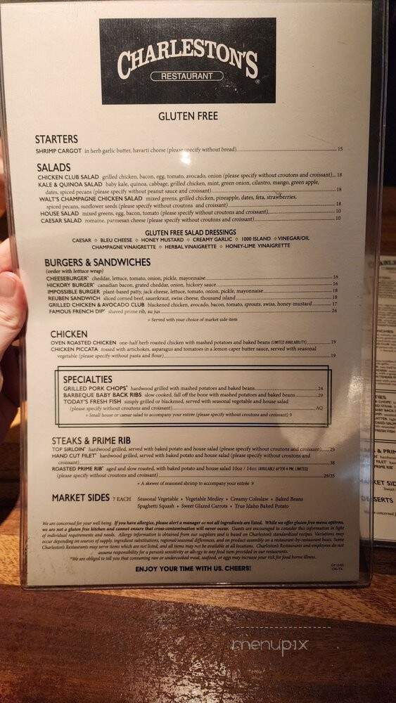 Charleston's - Tulsa, OK menu_pic