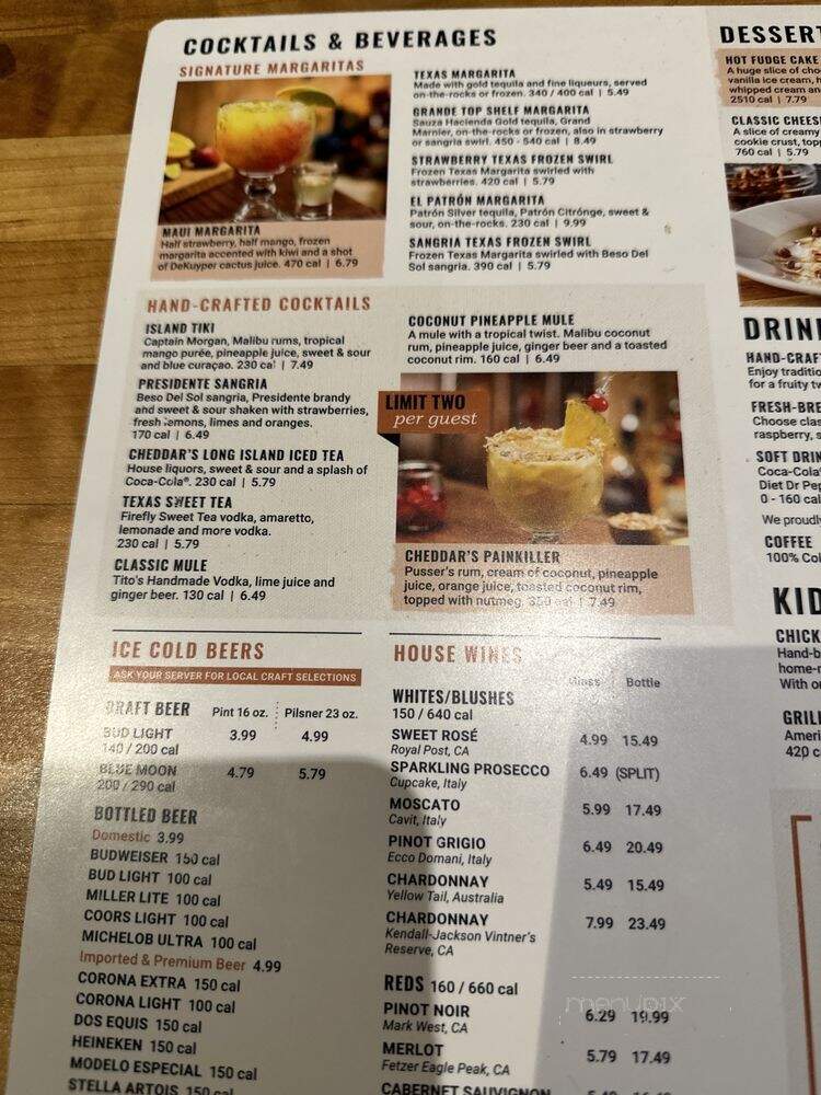 Cheddar's Casual Cafe - Tulsa, OK menu_pic
