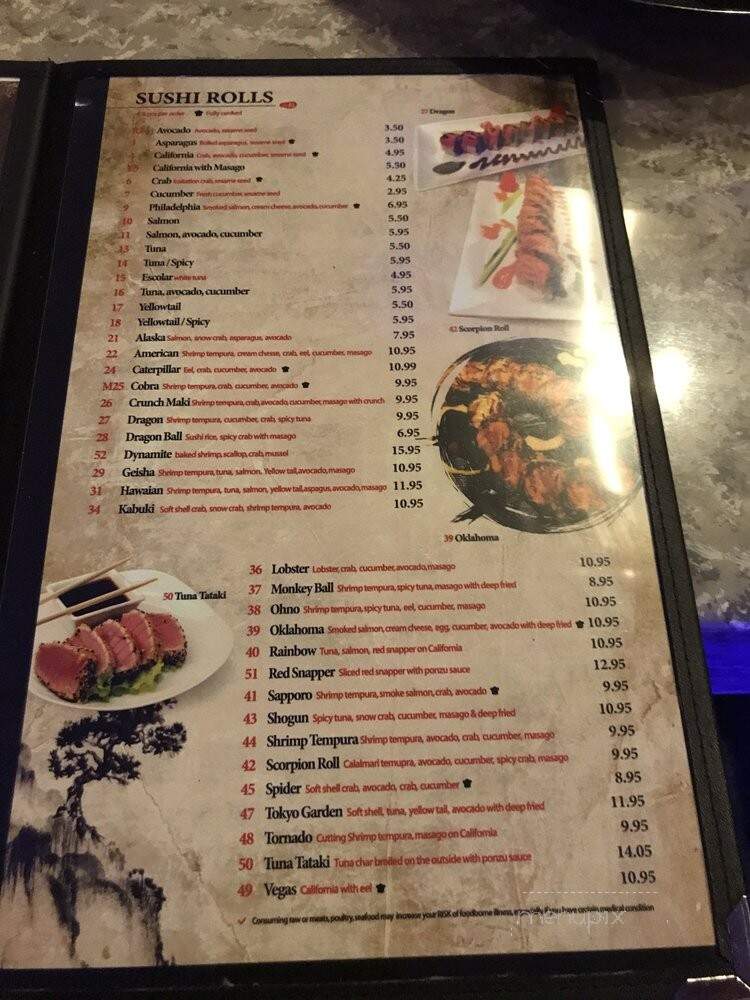 Tokyo Garden - Tulsa, OK menu_pic