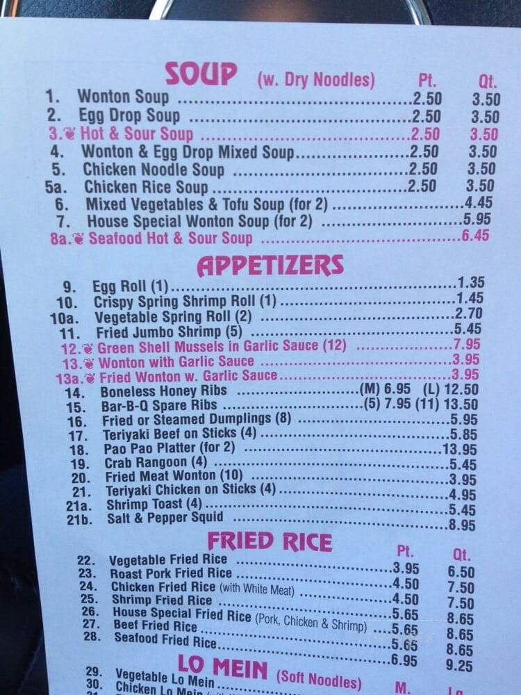 1 Szechuan Chinese Restaurant - Shrewsbury, PA menu_pic