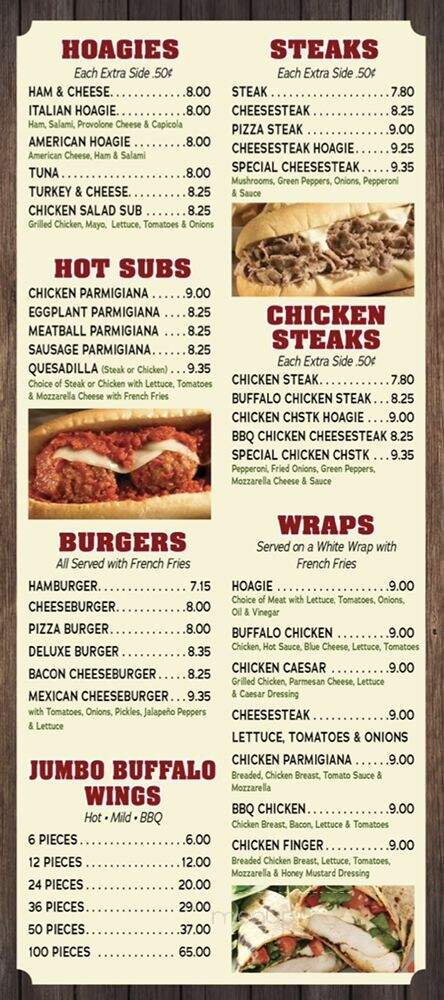 Aldo's Pizzeria - Bensalem, PA menu_pic
