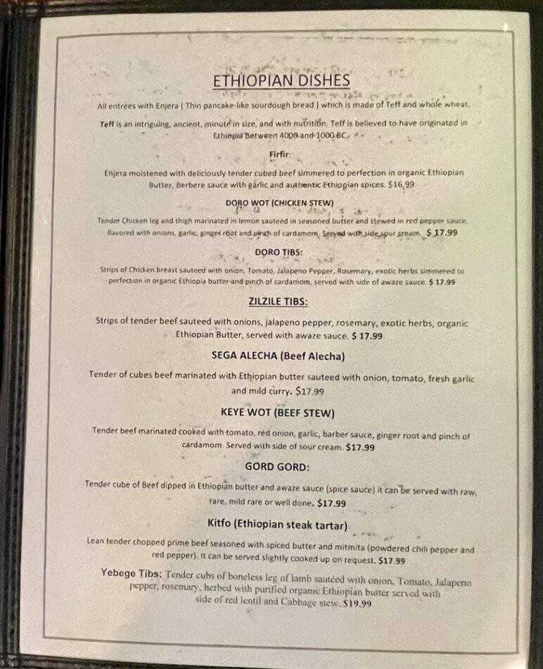 Almaz Cafe - Philadelphia, PA menu_pic