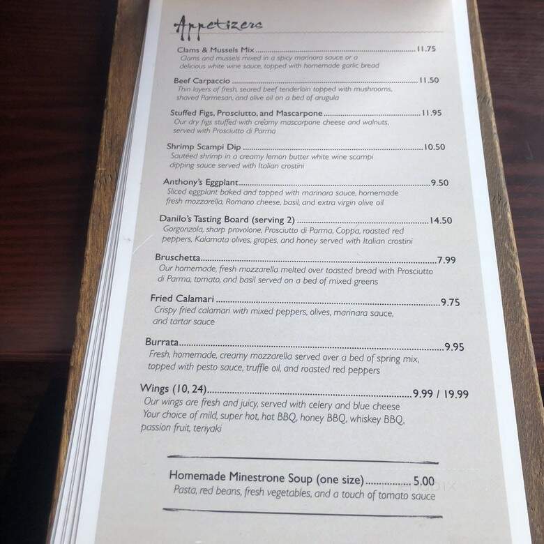 Anthony's Pizza & Grill - Downingtown, PA menu_pic
