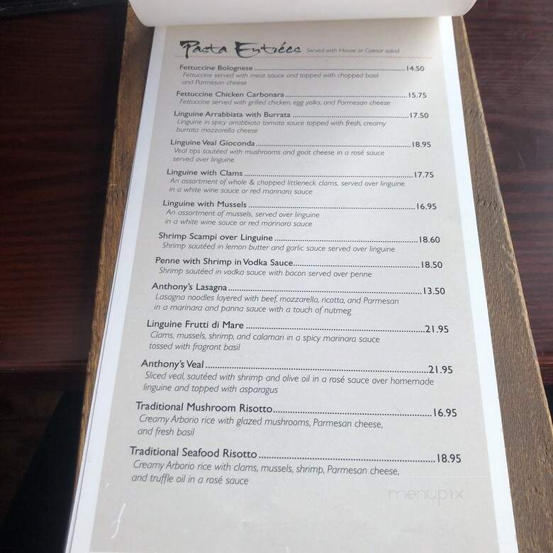Anthony's Pizza & Grill - Downingtown, PA menu_pic