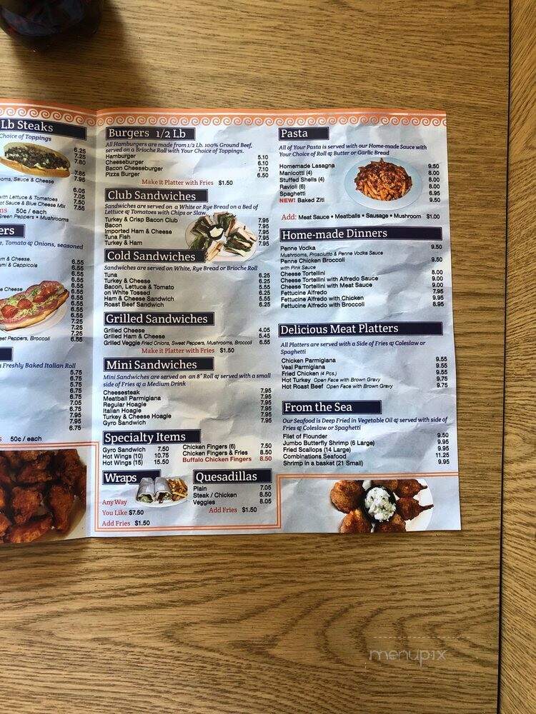 Apollo's Family Pizzeria - Bensalem, PA menu_pic
