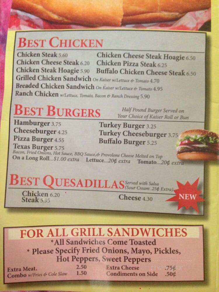 Aramingo's Best Pizza - Philadelphia, PA menu_pic