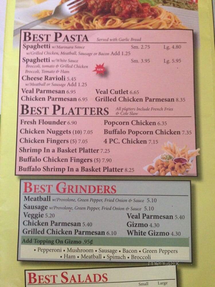Aramingo's Best Pizza - Philadelphia, PA menu_pic
