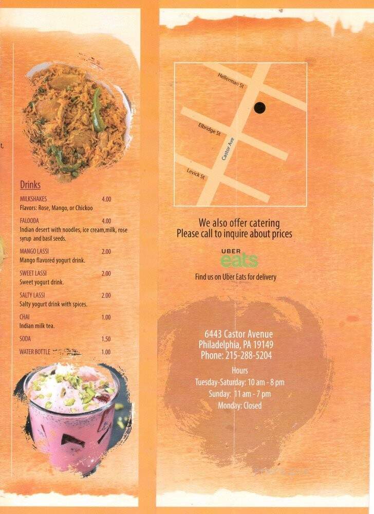 Azaad Foods - Philadelphia, PA menu_pic
