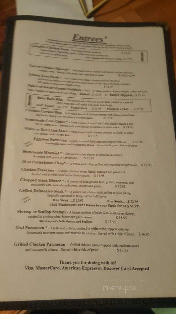 Beacon Bar & Grill - Union Dale, PA menu_pic