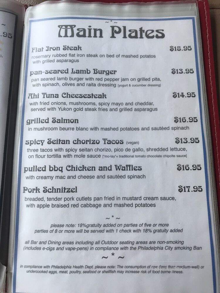 Belgian Cafe - Philadelphia, PA menu_pic