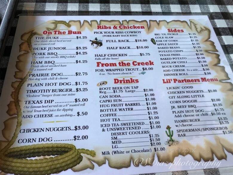 Black Walnut Family Restaurant - Meshoppen, PA menu_pic