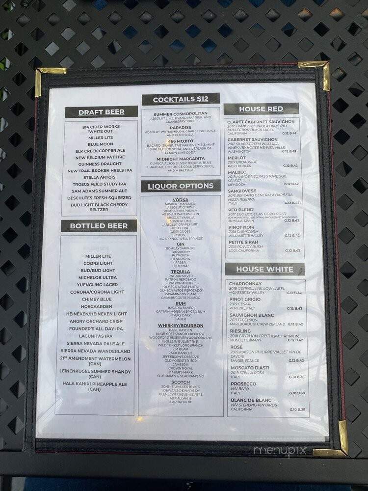 Boalsburg Steakhouse - Boalsburg, PA menu_pic
