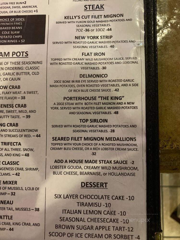 Boalsburg Steakhouse - Boalsburg, PA menu_pic