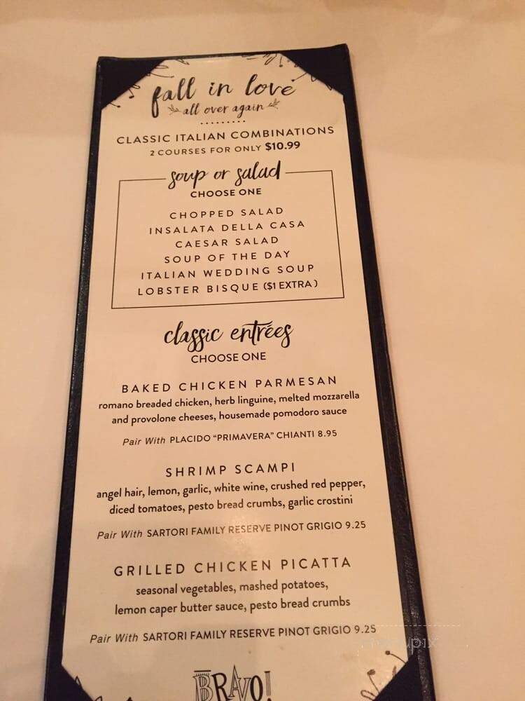 Bravo Cucina Italiana - Pittsburgh, PA menu_pic