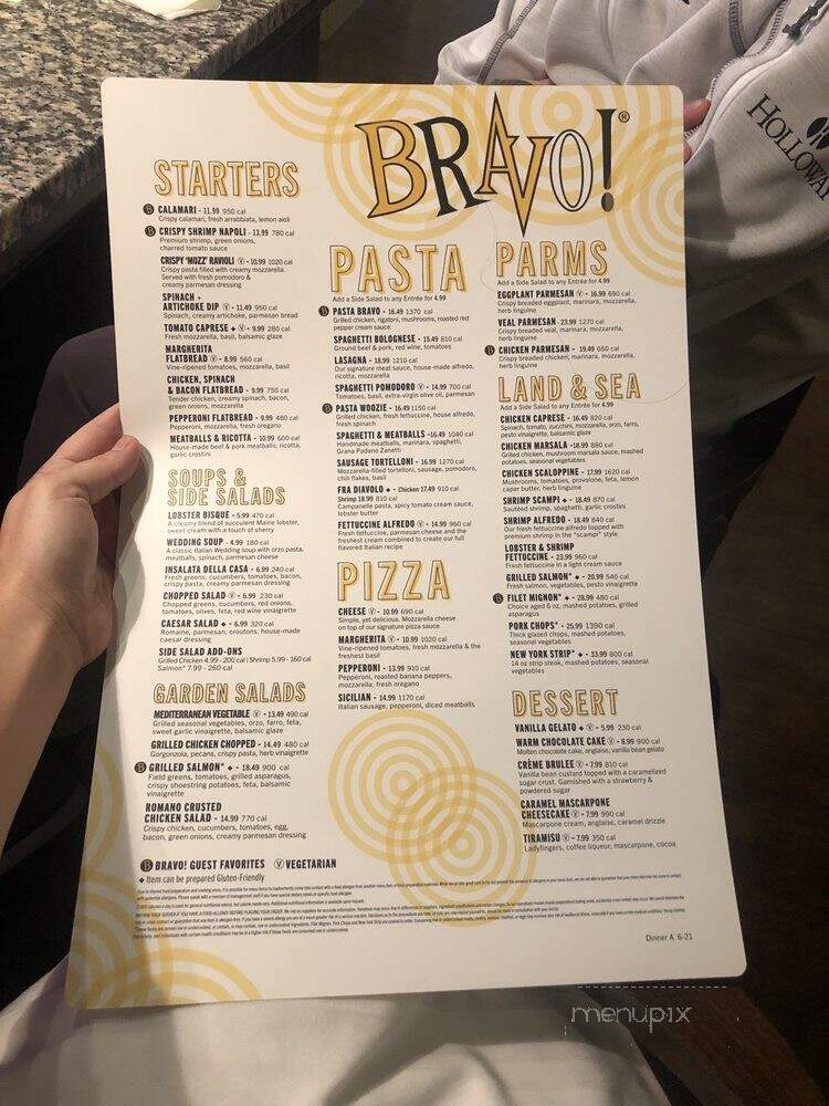 Bravo Italian Kitchen - Cranberry Township, PA menu_pic