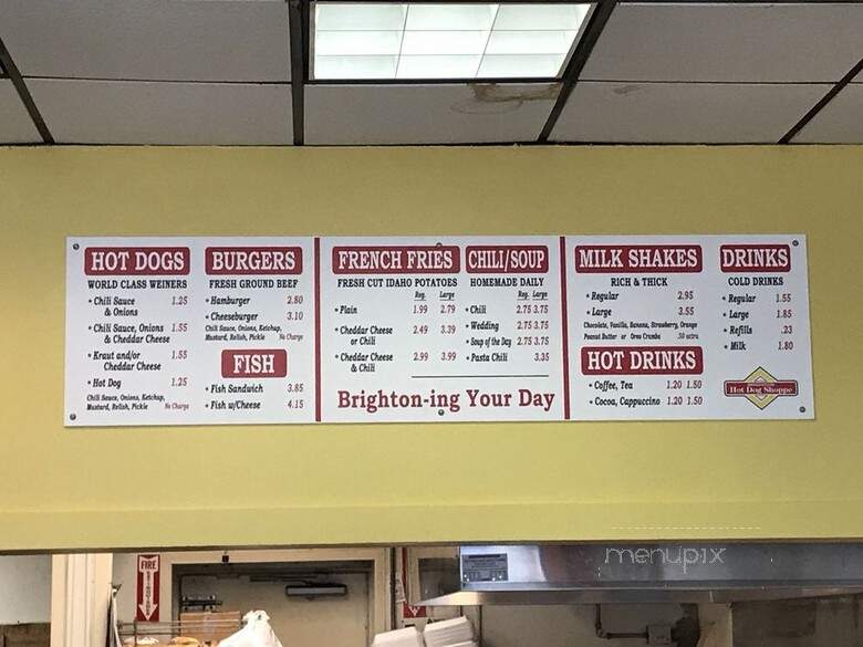 Brighton Hot Dog Shop - Rochester, PA menu_pic