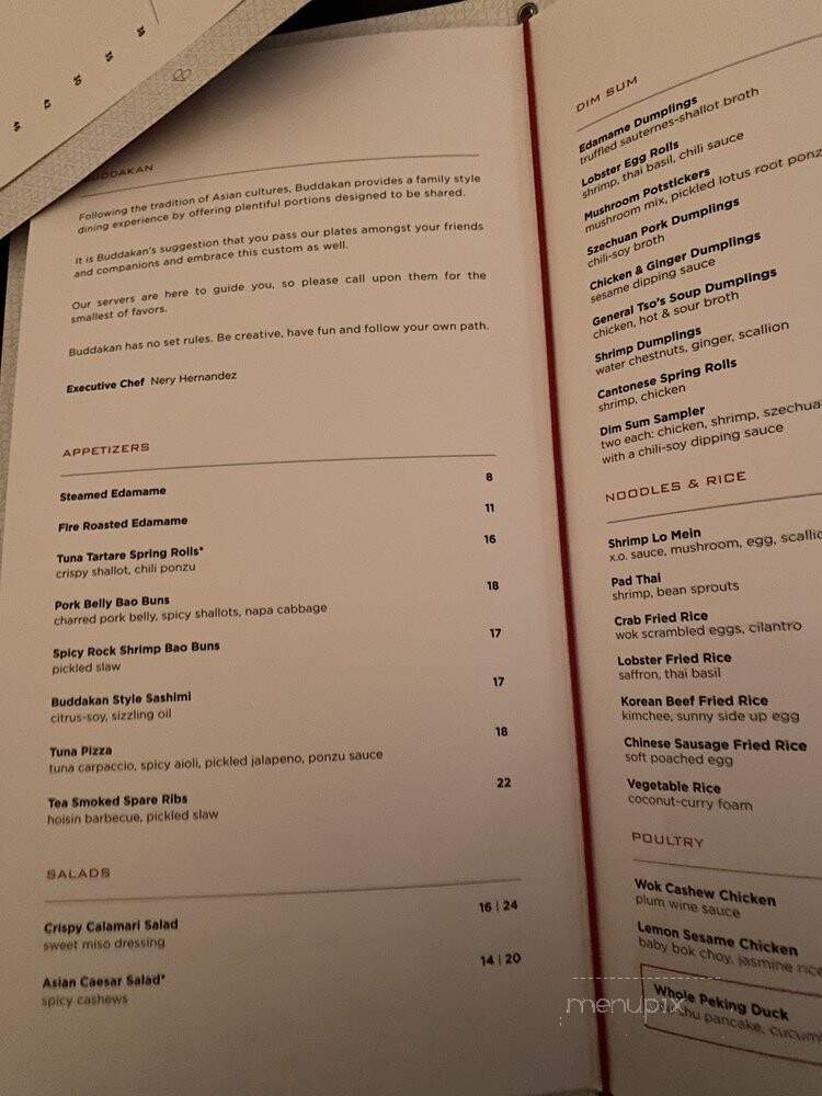 Buddakan - Philadelphia, PA menu_pic